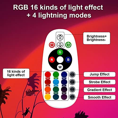 Günbatımı Lamba, günbatımı Projeksiyon Lambası, 16 Çoklu Renk Değiştirme RGB LED projektör Gökkuşağı gece ışık Strobe Etkisi