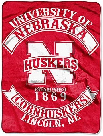 KUZEYBATI NCAA Nebraska Cornhuskers Raşel Atmak Battaniye, 60 x 80, Rebel