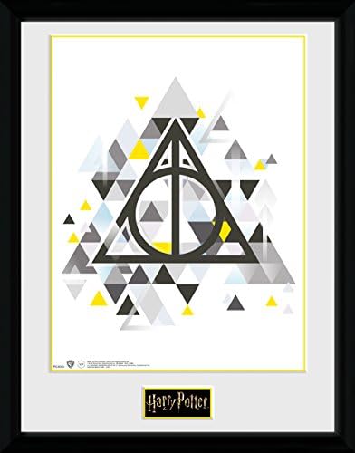 GB Eye Harry Potter Ölüm Pikselleri Çerçeveli Baskı, Ahşap Çeşitli, 52 x 44 x 3 cm