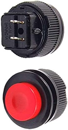 Aexıt 2 x Anahtarları Kırmızı Kap Anlık SPST Push Button Anahtarı Buton Anahtarları AC 250 V / 1A