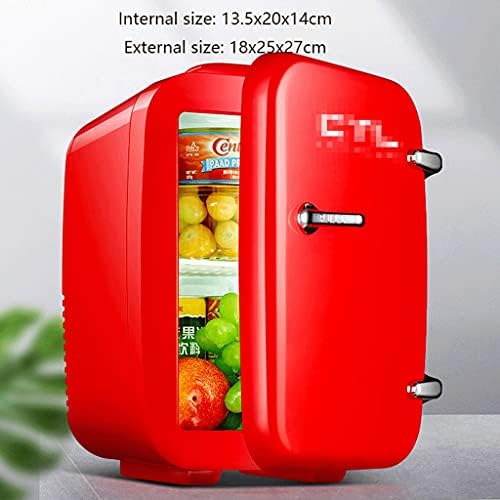 BIAOYU Mini Buzdolabı, 4 Litre / 6 Can Cilt Bakımı Buzdolabı Taşınabilir AC / DC Powered Soğutucu ve ısıtıcı için Cilt Bakımı,