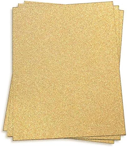 Işıltı Altın Kağıt-12 x 12 MirriSPARKLE Glitter 90lb Metin, 25 Paket