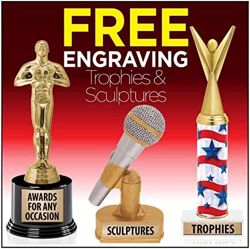 Taç Ödülleri ABD Bayrağı Kupalar ile Özel Gravür, 7.25 Kişiselleştirilmiş Amerikan Bayrağı Trophy Üzerinde Deluxe Yuvarlak