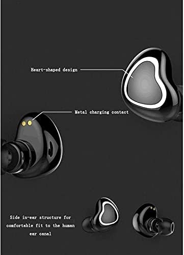 KSDCDF Gerçek Kablosuz Kulaklık Bluetooth Kulaklıklar Kablosuz Şarj Kılıf ile Dokunmatik Kontrol Su Geçirmez TWS Stereo Kulaklık