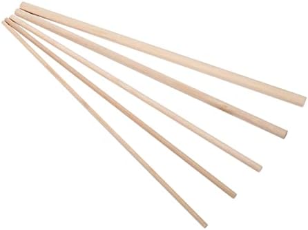 JUSTYUSHU 10 adet 30 cm Uzun DIY Sanatlar Craft Sticks Dübeller Kutup Çubuklar Tatlı Aracı 4mm-10mm Ahşap Torna (Şartname :