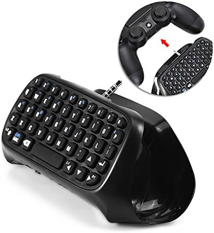 PS4 için Kablosuz Bluetooth Klavye,PS4 Denetleyicisi için Mini Oyun Klavyesi Chatpad Kullanımı Kolay