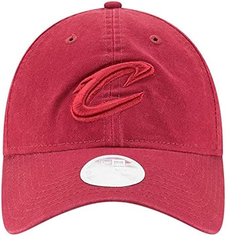 New Era Kadın Cleveland Cavaliers 9 YİRMİ Çekirdek Klasik Ton Strapback Kap, Kırmızı Ayarlanabilir Şapka