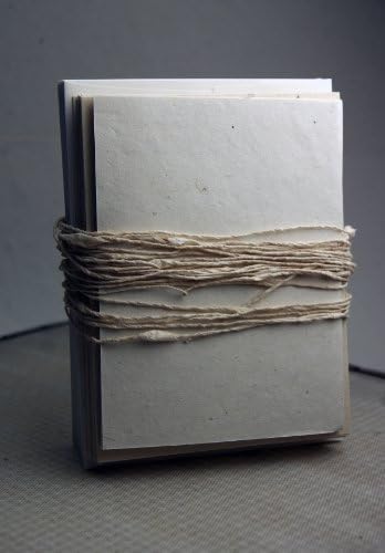 Tohum Gömülü Geri Dönüşümlü Lotka Davetiye Kağıdı DIY Kiti 25 Doğal Rustik 4.5 x 6 inç Panel