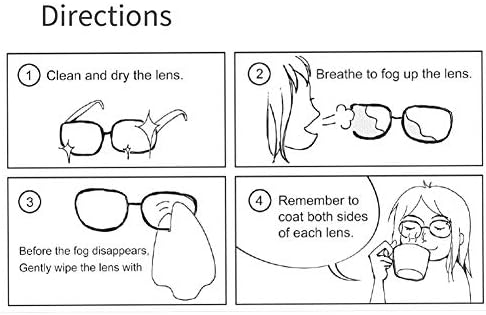 Gözlük için 6 Adet Buğu Önleyici Bez, Kokusuz Buğu Önleyici Kuru Mendil, Lens Güneş Gözlüğü, Kamera Lensleri, Kayak Gözlüğü,