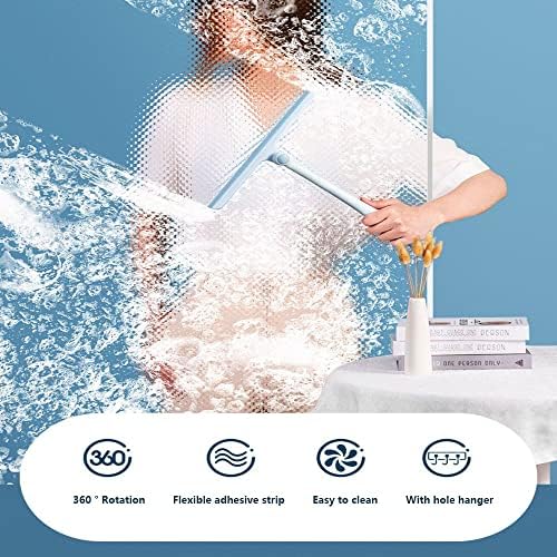 Muvako 360° Banyo Malzemeleri Ayna Fırça Su Emici Silecek Artefakt Cam Silecek Cam Temizleyici T - Şekilli Ayna Silecek Silecek