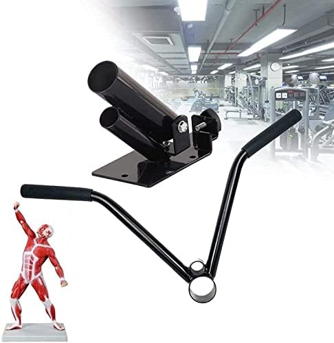 XWSSB Çelik V Bar Sıra Mayın Grappler, Olimpik Plaka Sonrası Ekleme ve Sap, Tam 360° Döner, Ev Jimnastik Salonu Sırt Egzersizleri