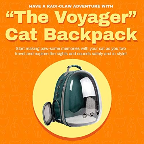 Kedi Sırt Çantanız: Voyager Kedi Sırt Çantası-Seyahat ve Yürüyüş için Birinci Sınıf Evcil Hayvan Taşıma Çantası-İki Giriş Yolu,