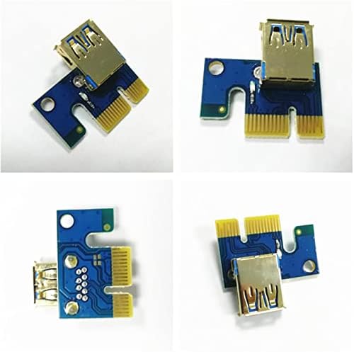 Genel Pcı-e Genişletici, Mini PCI-E'den PCI Express16x'e Genişletici Yükseltici Adaptör, Ekran Kartı Madenciliği için-Mavi