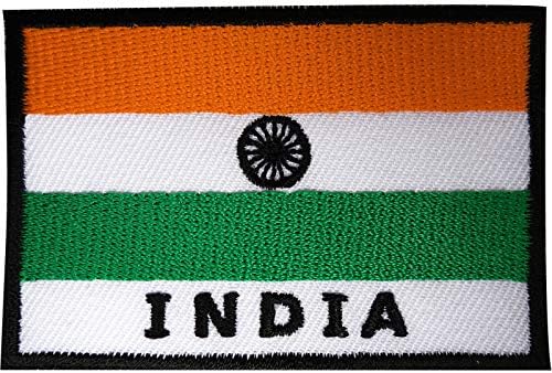 Hindistan bayrağı yama işlemeli demir kumaş Hint rozeti nakış aplike dikmek